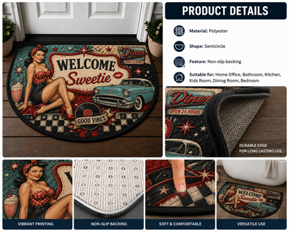 Route 66 Welcome Mat - Vintage American Highway Road Trip Doormat - 5to9vibe