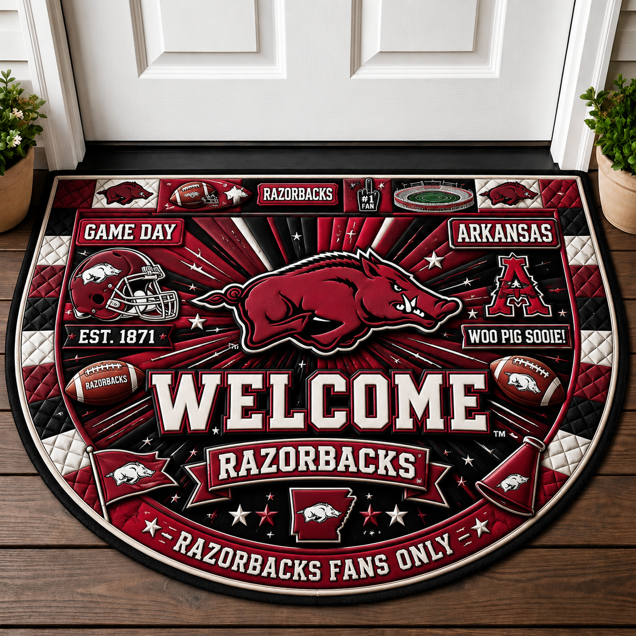 AK Lover Quilted Print Premium Welcome Mat – Personalized Doormat