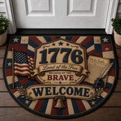 Founding Fathers Welcome Mat - Patriotic American History Doormat - 5to9vibe