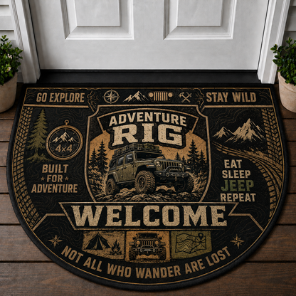 Jeep Life Welcome Mat - Off-Road Best Life 4x4 Trail Doormat - 5to9vibe