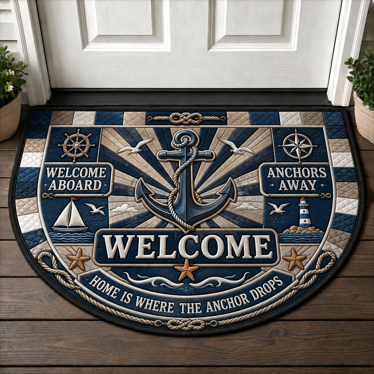 Ocean Paradise Sea Turtle Welcome Mat - Coastal Reef & Marine Life Doormat - 5to9vibe