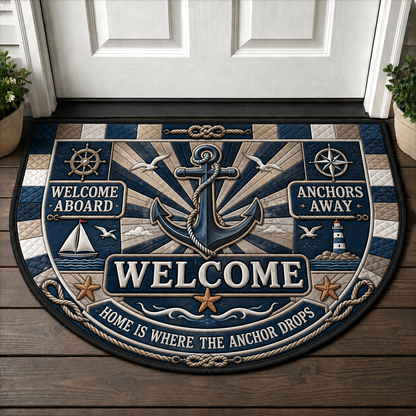Beach House Sea Turtle Doormat - Coastal Ocean Reef Welcome Mat - 5to9vibe