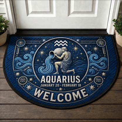 Cancer Zodiac Welcome Mat - Crab Astrology Nurturing Home Doormat - 5to9vibe