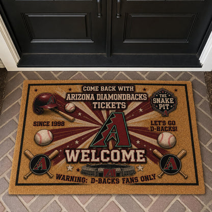 Baseball All Teams Custom Quilted Print Premium Welcome Mat – Personalized Baseball Doormat