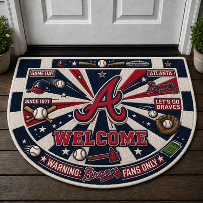 Baseball All Teams Custom Quilted Print Premium Welcome Mat – Personalized Baseball Doormat
