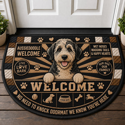 Dog Dad Welcome Mat - Funny Pet Owner Outdoor Doormat - 5to9vibe