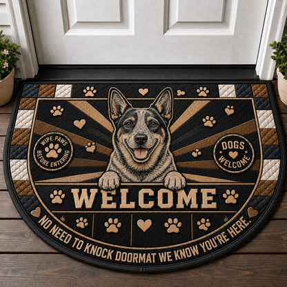 Springer Spaniel Welcome Mat – "Wipe Paws Be Happy" Dog Lover Doormat - 5to9vibe