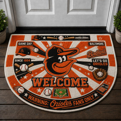 Baseball All Teams Custom Quilted Print Premium Welcome Mat – Personalized Baseball Doormat