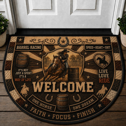 Horse Dad Welcome Mat – "Life Is Better With Horses" Equestrian Father Gift Doormat - 5to9vibe