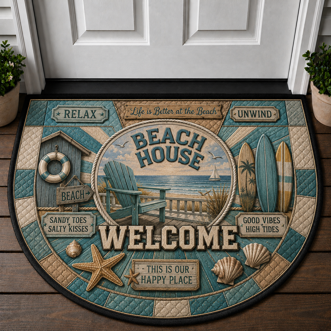 Nature Lover Welcome Mat - Adventure & Wildlife Forest Doormat - 5to9vibe