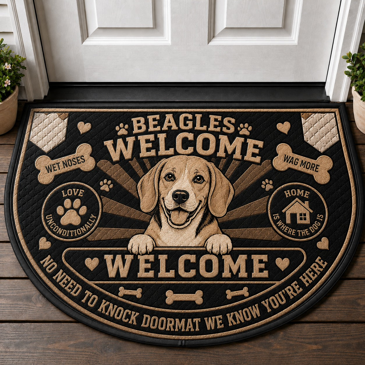 American Bully Welcome Mat – Spoiled Dog Home Decor Doormat - 5to9vibe
