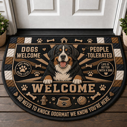 Bloodhound Welcome Mat – "Wipe Paws" Rustic Dog Breed Doormat - 5to9vibe