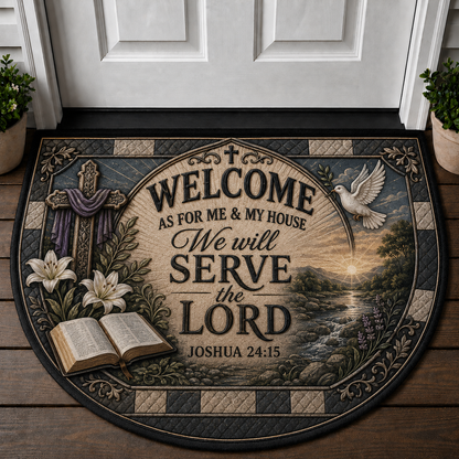 Pray More Worry Less Trust God Doormat - Christian Faith & Prayer Welcome Mat - 5to9vibe