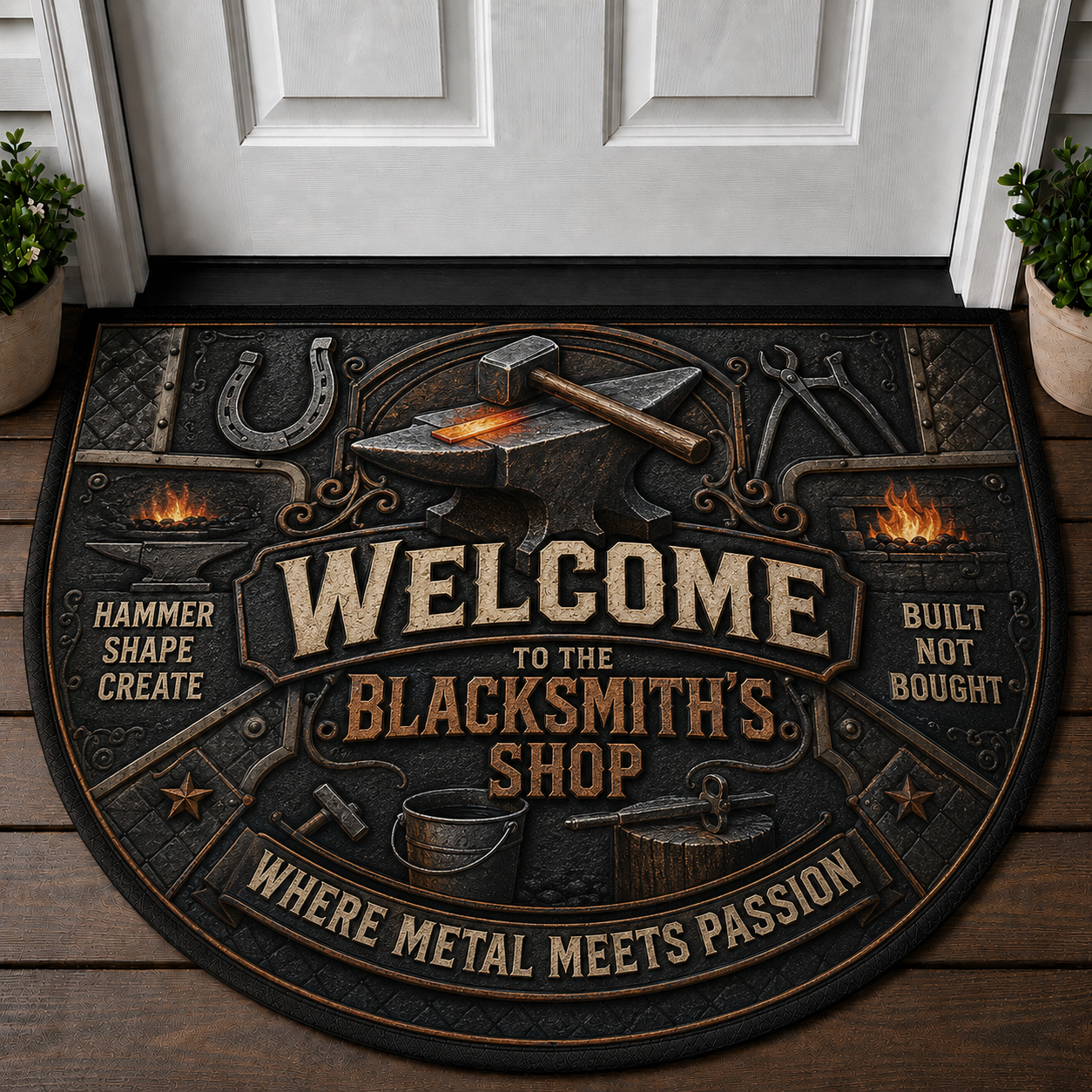 Metal Detecting Zone Welcome Mat - Digging For History Treasure Hunter Doormat - 5to9vibe