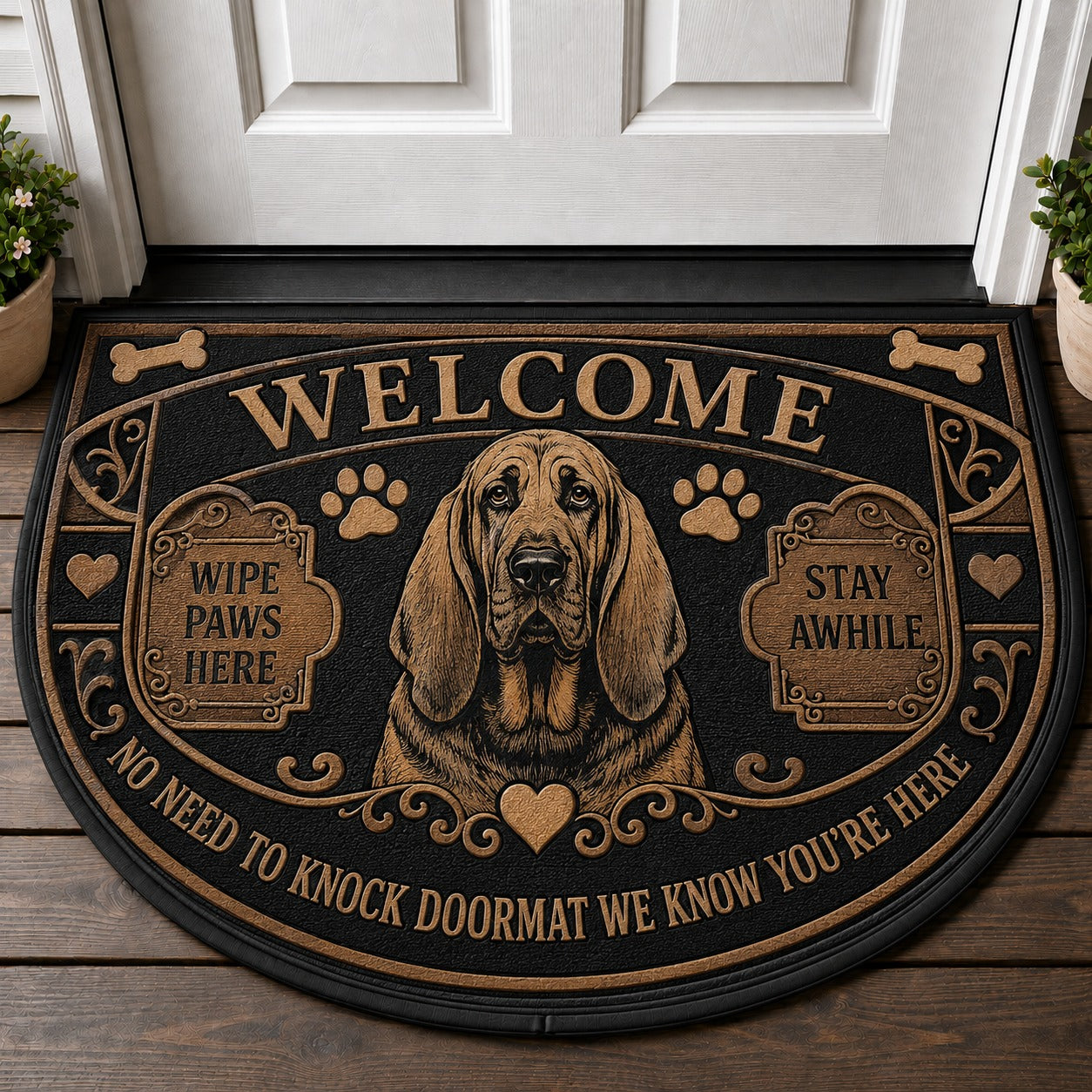 English Bulldog Welcome Mat – Funny "Bulldog Lover" Spoiled Dog Doormat - 5to9vibe