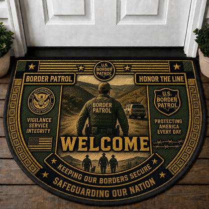 U.S. Space Force Welcome Mat – "Semper Supra" Military Home Decor Doormat - 5to9vibe