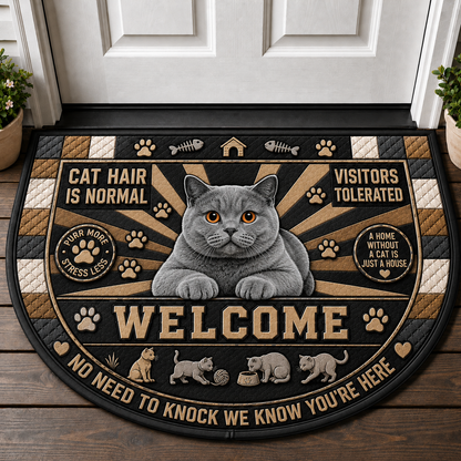 Hope You Like Cats Doormat - Tuxedo Cat Wipe Paws Welcome Mat - 5to9vibe