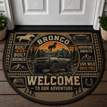Adventure Rig Welcome Mat - Jeep 4x4 Off-Road Camping Doormat - 5to9vibe