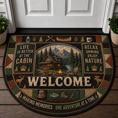 Campfire Nights Welcome Mat – Cozy Camping and Hiking Outdoor Doormat - 5to9vibe