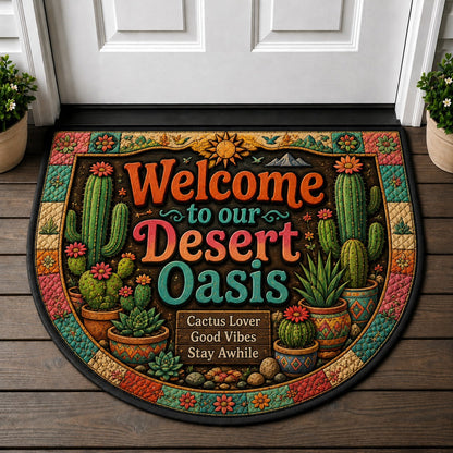 Welcome To Our English Garden Doormat - English Garden Floral Botanical Welcome Mat - 5to9vibe