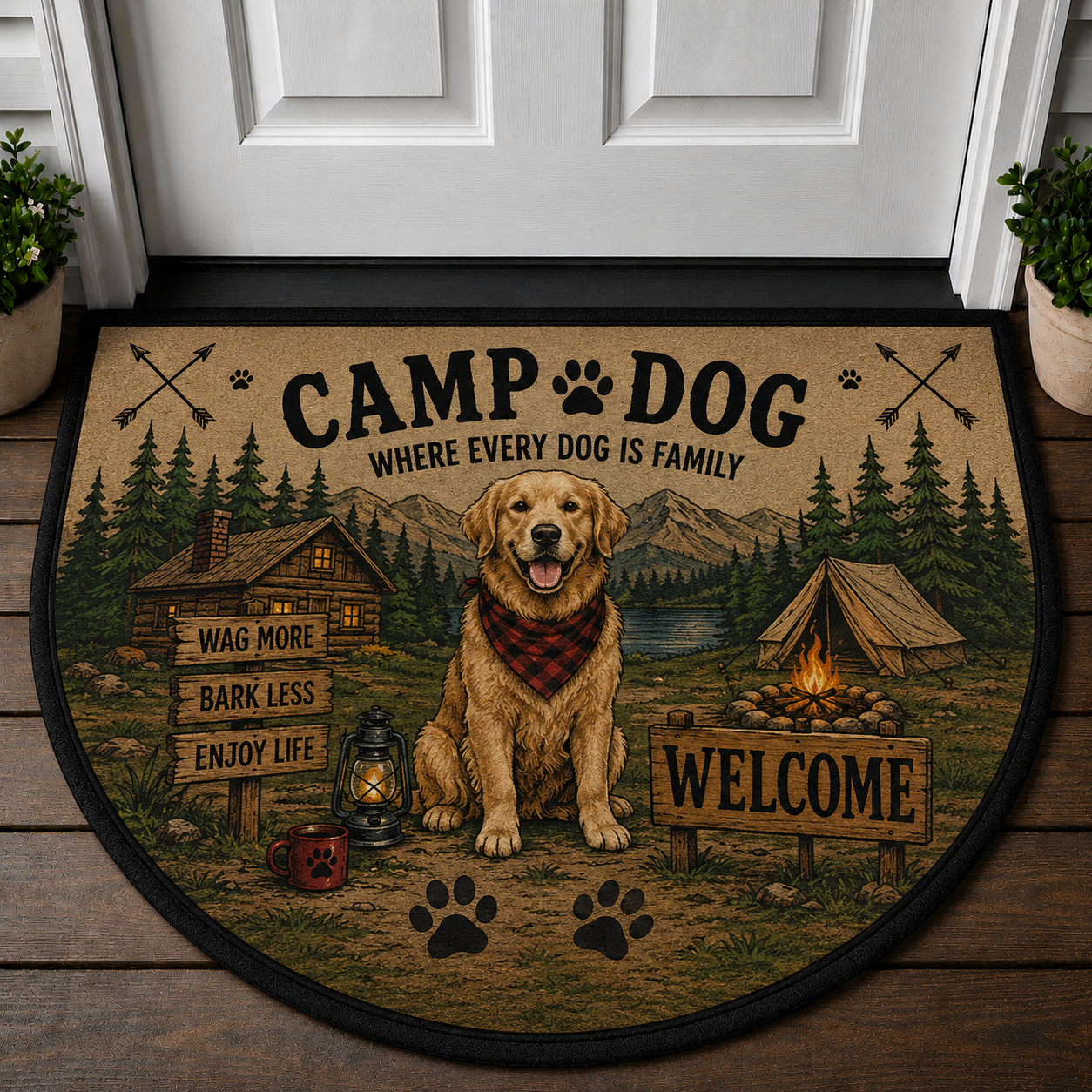 Weekend Campers Welcome Doormat - Home Is Where We Park It Camper Mat - 5to9vibe