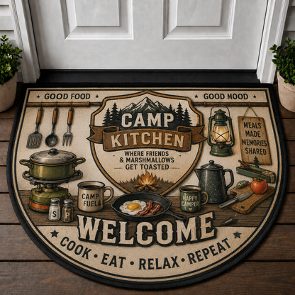 Happy Camper Making Memories Doormat - Vintage Trailer RV Welcome Mat - 5to9vibe