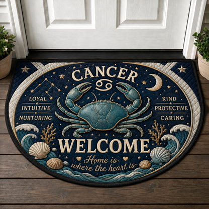 Gemini Zodiac Welcome Mat - Twin Astrology Celestial Welcome Doormat - 5to9vibe