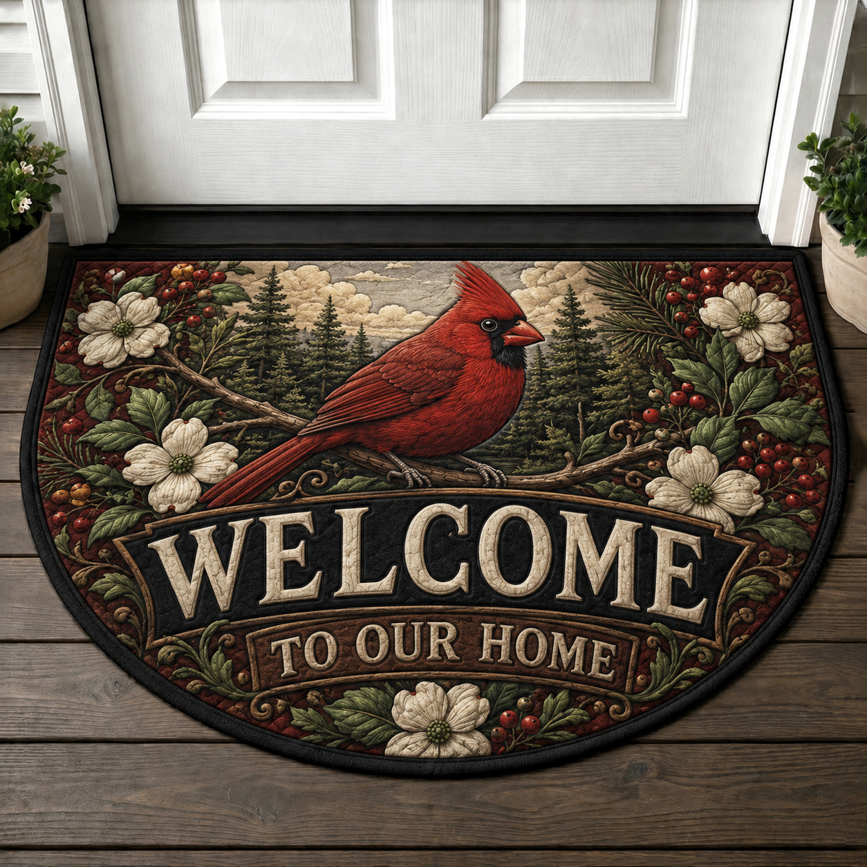 Mountain Lion Welcome Mat - Nature Is My Home Wilderness Outdoor Doormat - 5to9vibe