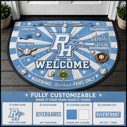 Carolina Blue / White