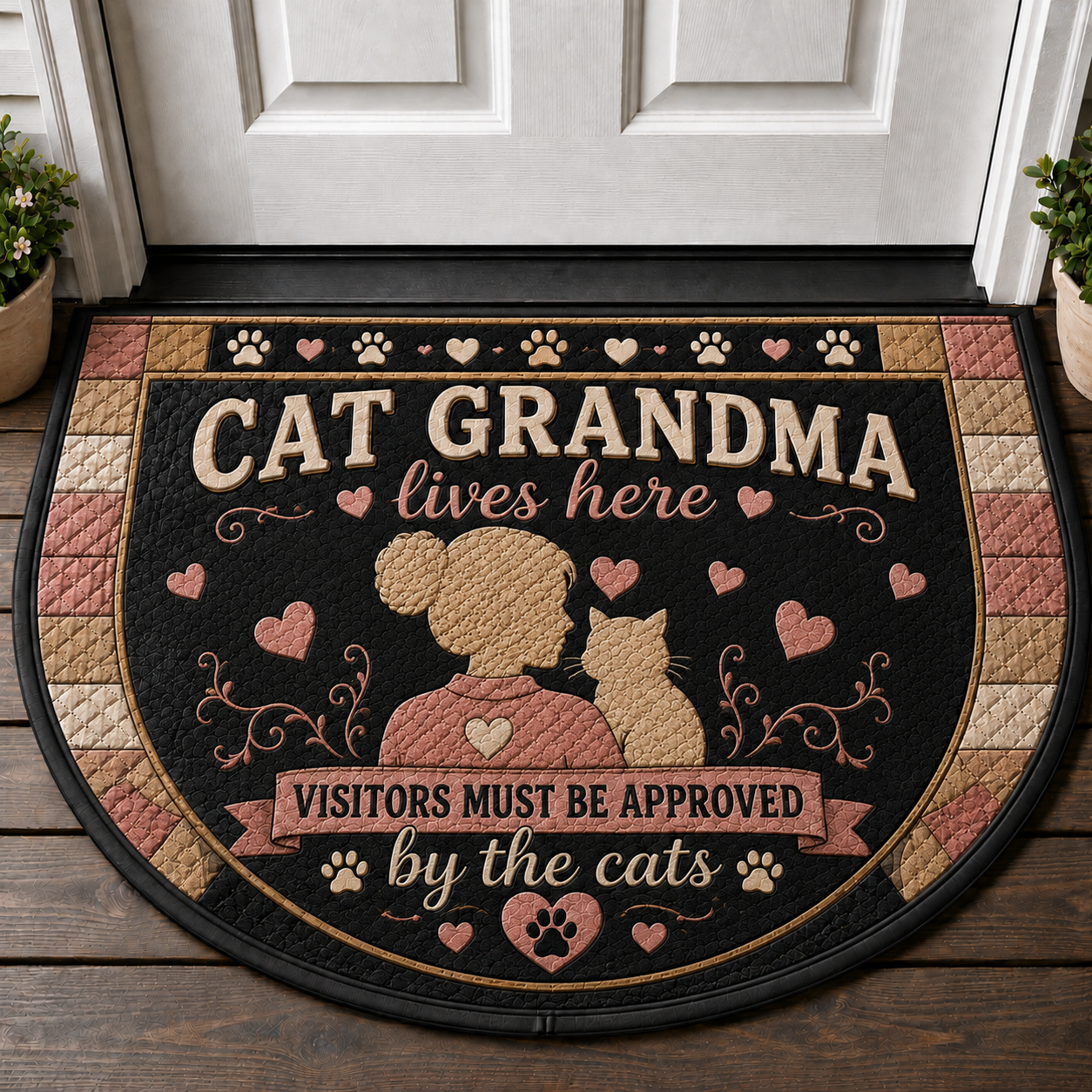 A Spoiled Bengal Lives Here Doormat - Wipe Your Paws Welcome Mat - 5to9vibe
