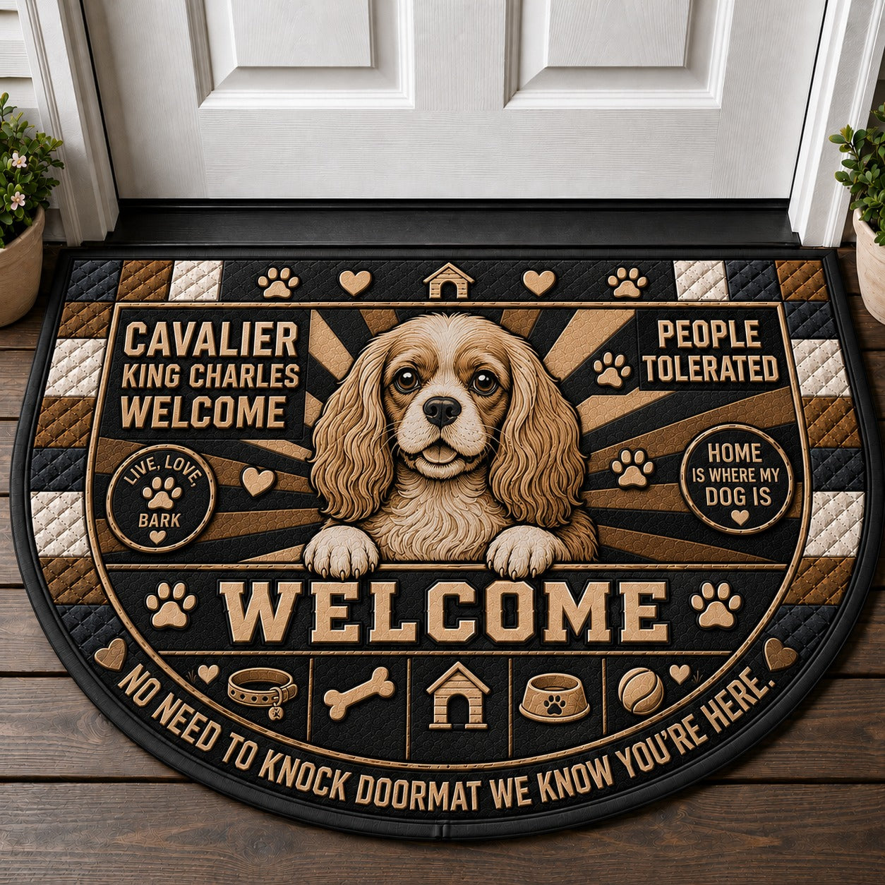 Husky Welcome Mat – "Life Is Better With A Husky" Outdoor Dog Doormat - 5to9vibe