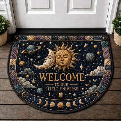 Welcome To Our Home Doormat - English Cottage Floral Bicycle Garden Welcome Mat - 5to9vibe