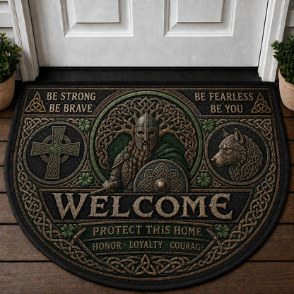 Norse Gods Welcome Mat – "In Odin We Trust" Viking Mythology Home Decor - 5to9vibe