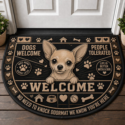 German Shepherd Welcome Mat – "A Spoiled Shepherd Lives Here" Doormat - 5to9vibe
