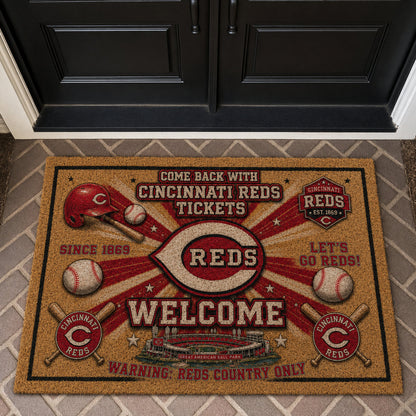 Baseball All Teams Custom Quilted Print Premium Welcome Mat – Personalized Baseball Doormat