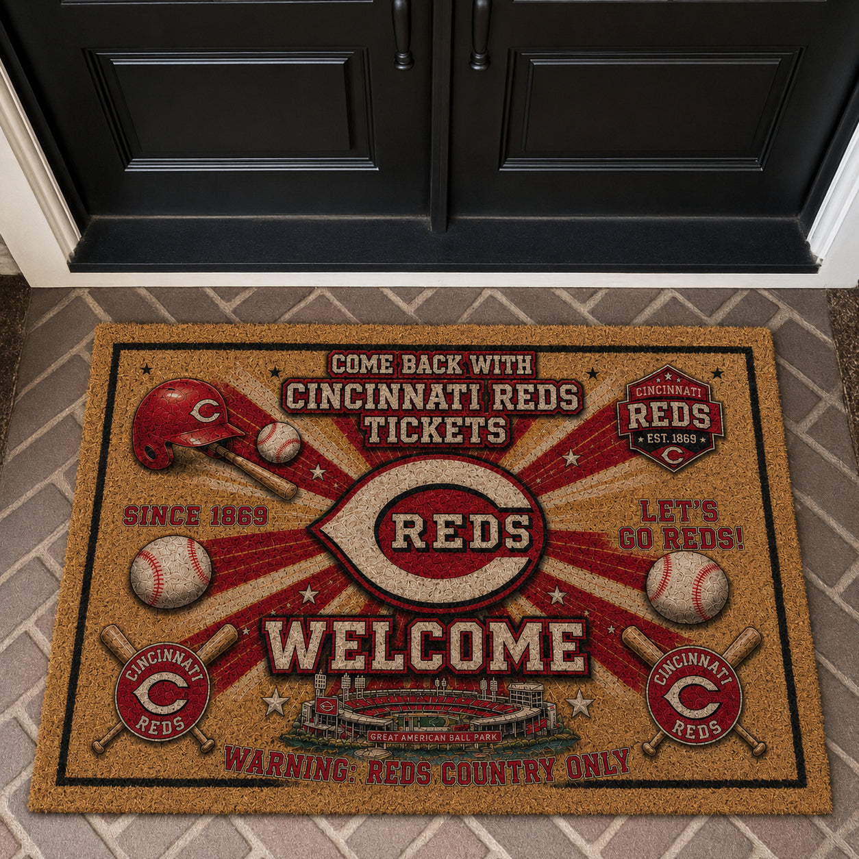 Baseball All Teams Coir Doormat Print Premium Welcome Mat – Personalized Baseball Coir Doormat