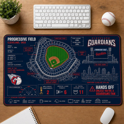 All Baseball Legendary Stadiums Masterplan Desk Mat Mouse Pad Plus Size - 5to9vibe