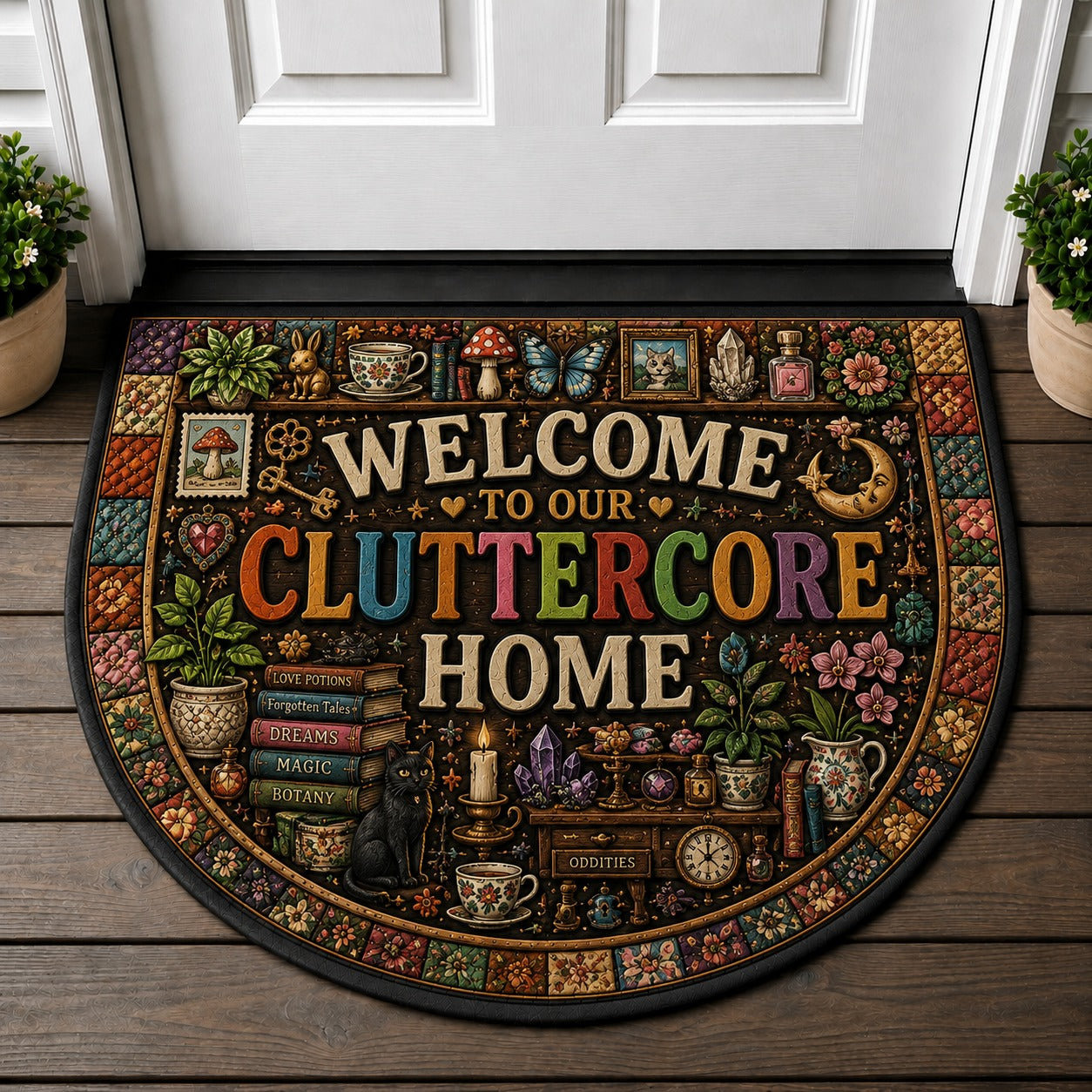 Welcome To Our Fairy Garden Doormat - Fairy Garden Magical Mushroom Welcome Mat - 5to9vibe