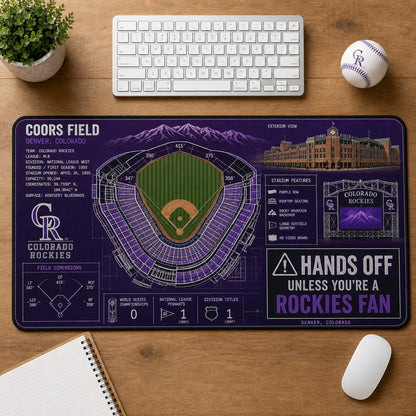 All Baseball Legendary Stadiums Masterplan Desk Mat Mouse Pad Plus Size - 5to9vibe