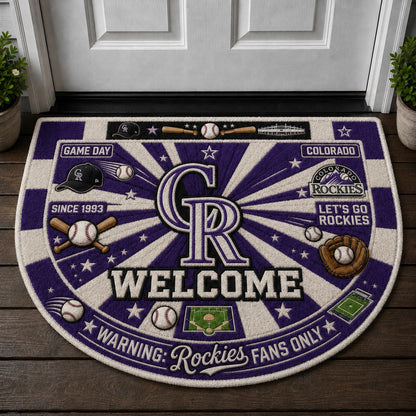 Baseball All Teams Custom Quilted Print Premium Welcome Mat – Personalized Baseball Doormat