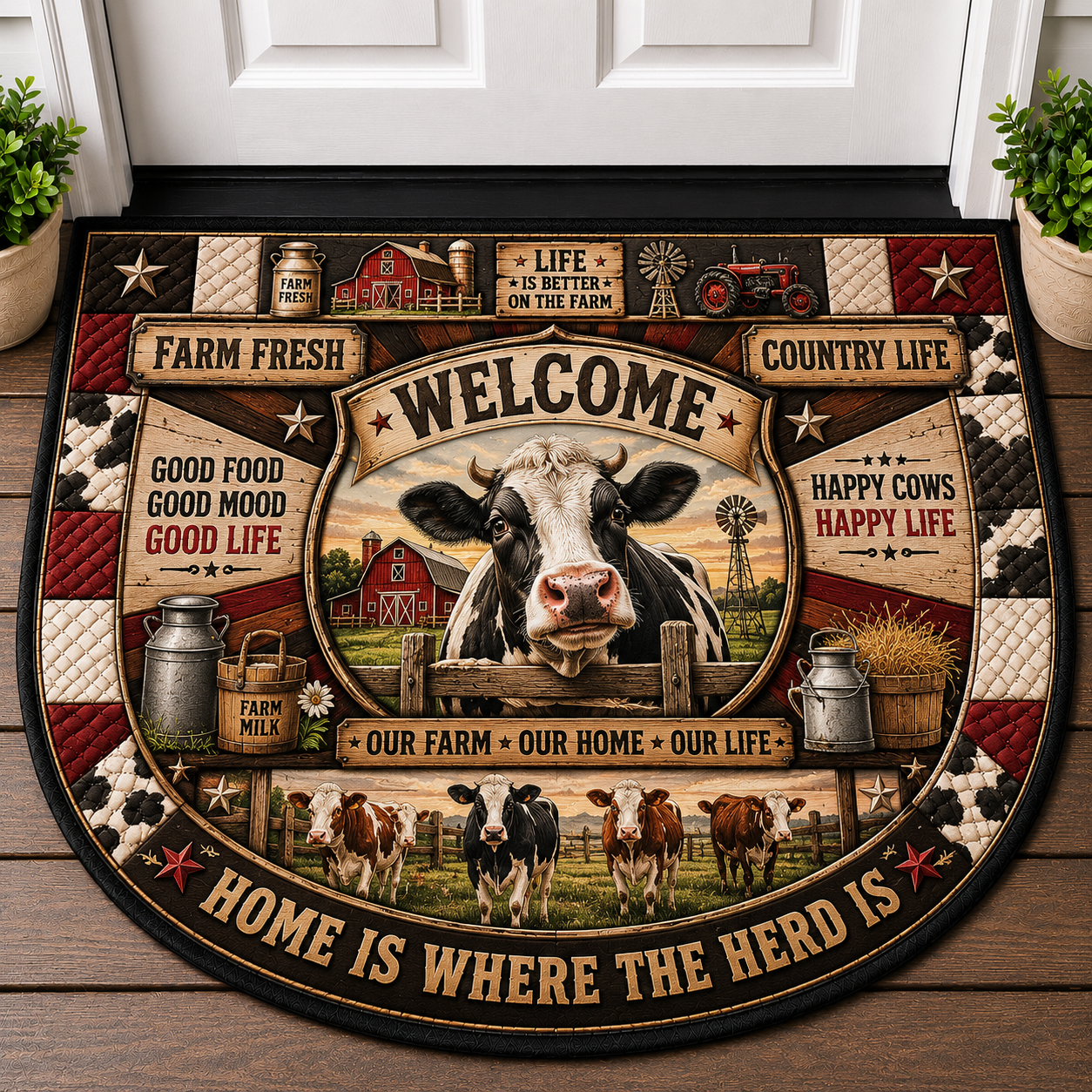 Wipe Your Hooves Donkey Doormat - Easily Distracted By Donkeys Welcome Mat - 5to9vibe