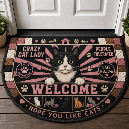 Maine Coons Welcome Doormat - People Tolerated Cat Lover Mat - 5to9vibe