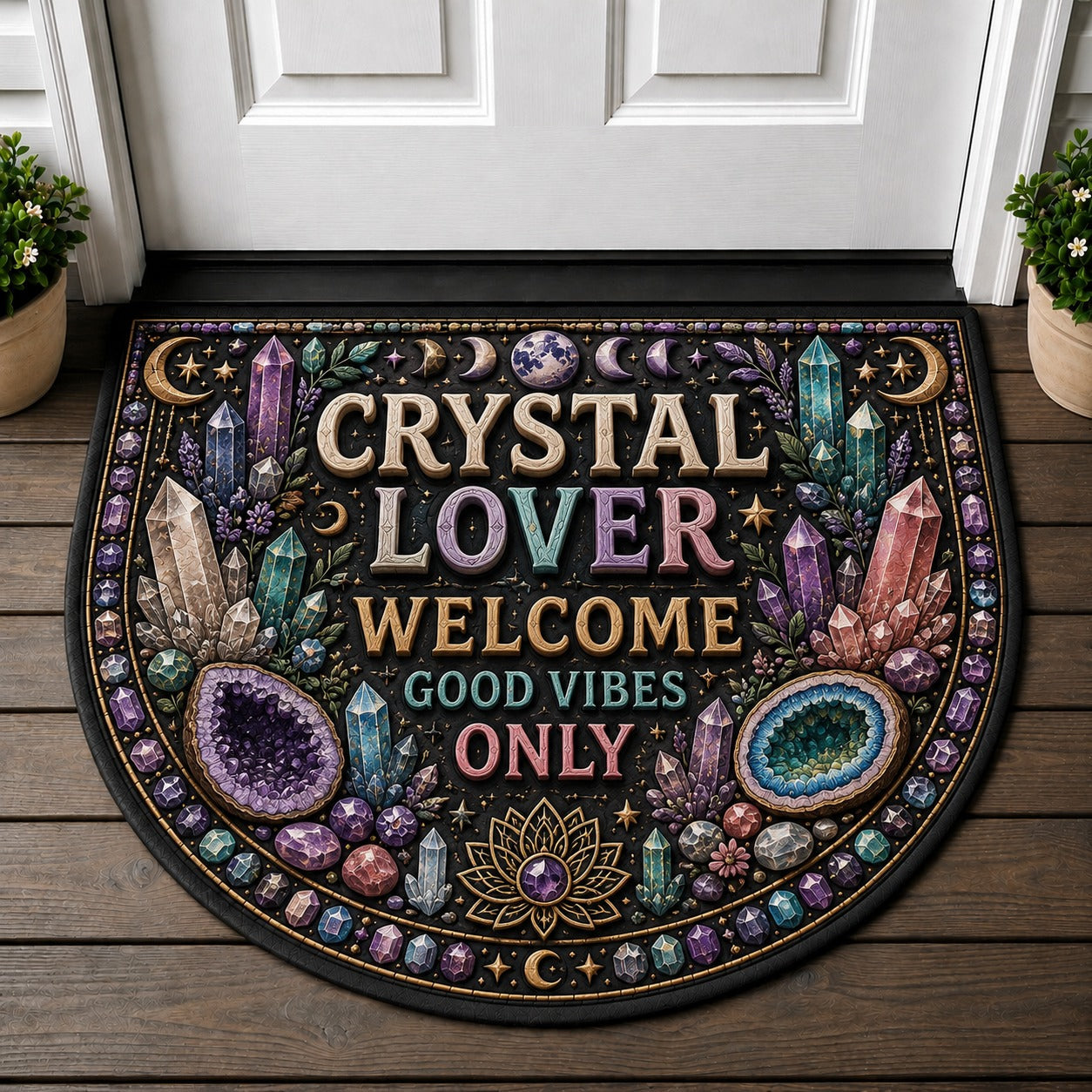 Welcome Peace & Love Doormat - Peace & Love Retro 70s Camper Guitar Welcome Mat - 5to9vibe