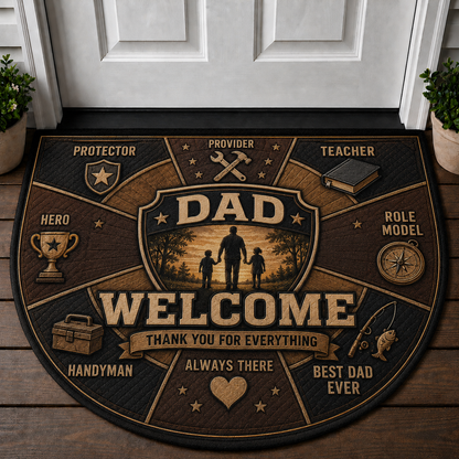 Welcome Friends We're Glad You're Here Doormat - Gather Laugh Love Rustic Welcome Mat - 5to9vibe