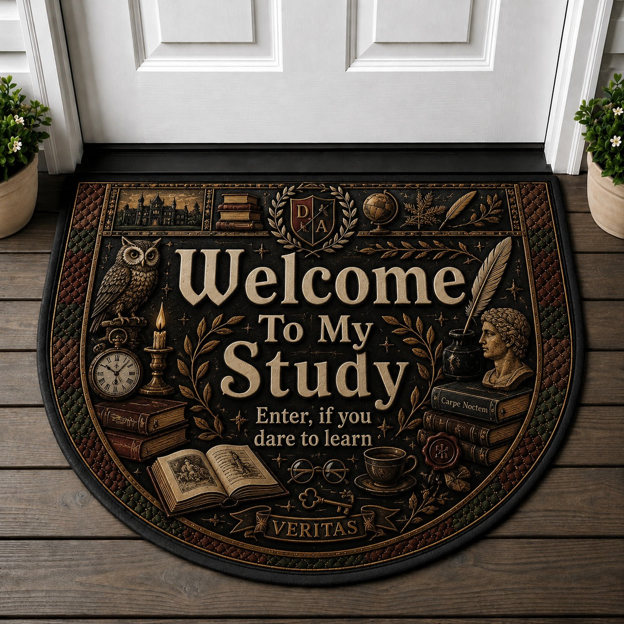 Welcome To Our Home Doormat - Shabby Chic Floral Botanical Welcome Mat - 5to9vibe