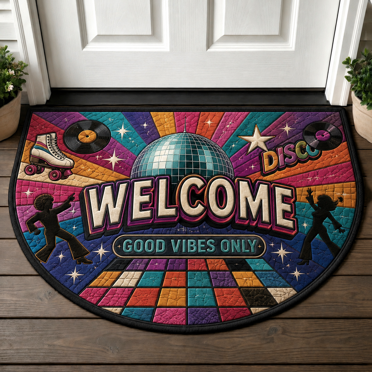 Vintage America Welcome Mat - Retro Americana Nostalgia Doormat - 5to9vibe