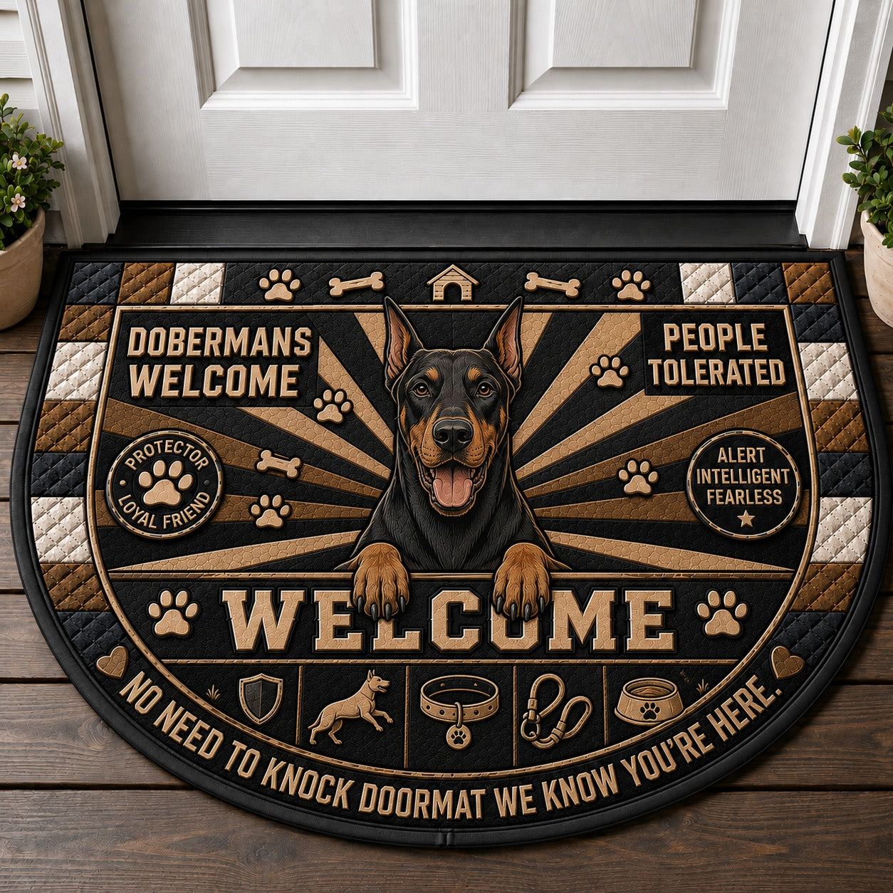 Australian Cattle Dog Welcome Mat – Wipe Paws Before Entering Doormat - 5to9vibe