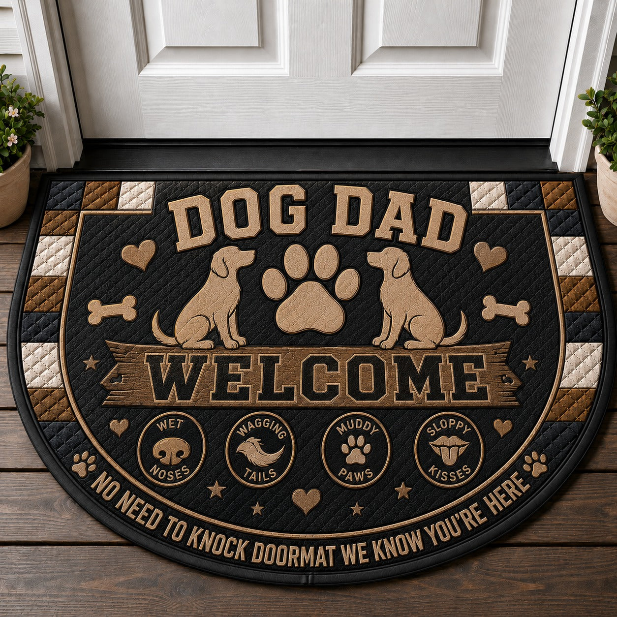 Dachshund Welcome Mat – "A Spoiled Wiener Dog Lives Here" Funny Doormat - 5to9vibe