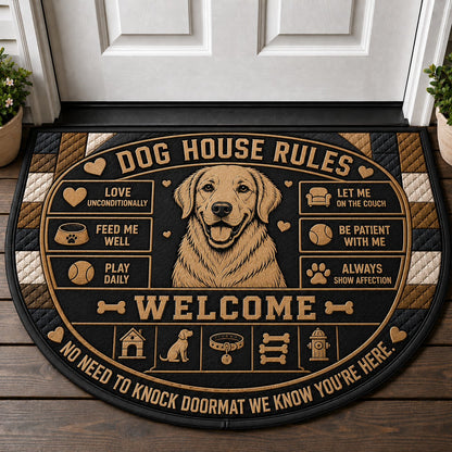 English Setter Welcome Mat – "Dogs Welcome" Custom Breed Doormat - 5to9vibe