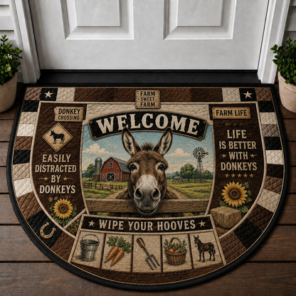 Live Love Llamas Welcome Mat - No Drama Llama Desert Farm Doormat - 5to9vibe